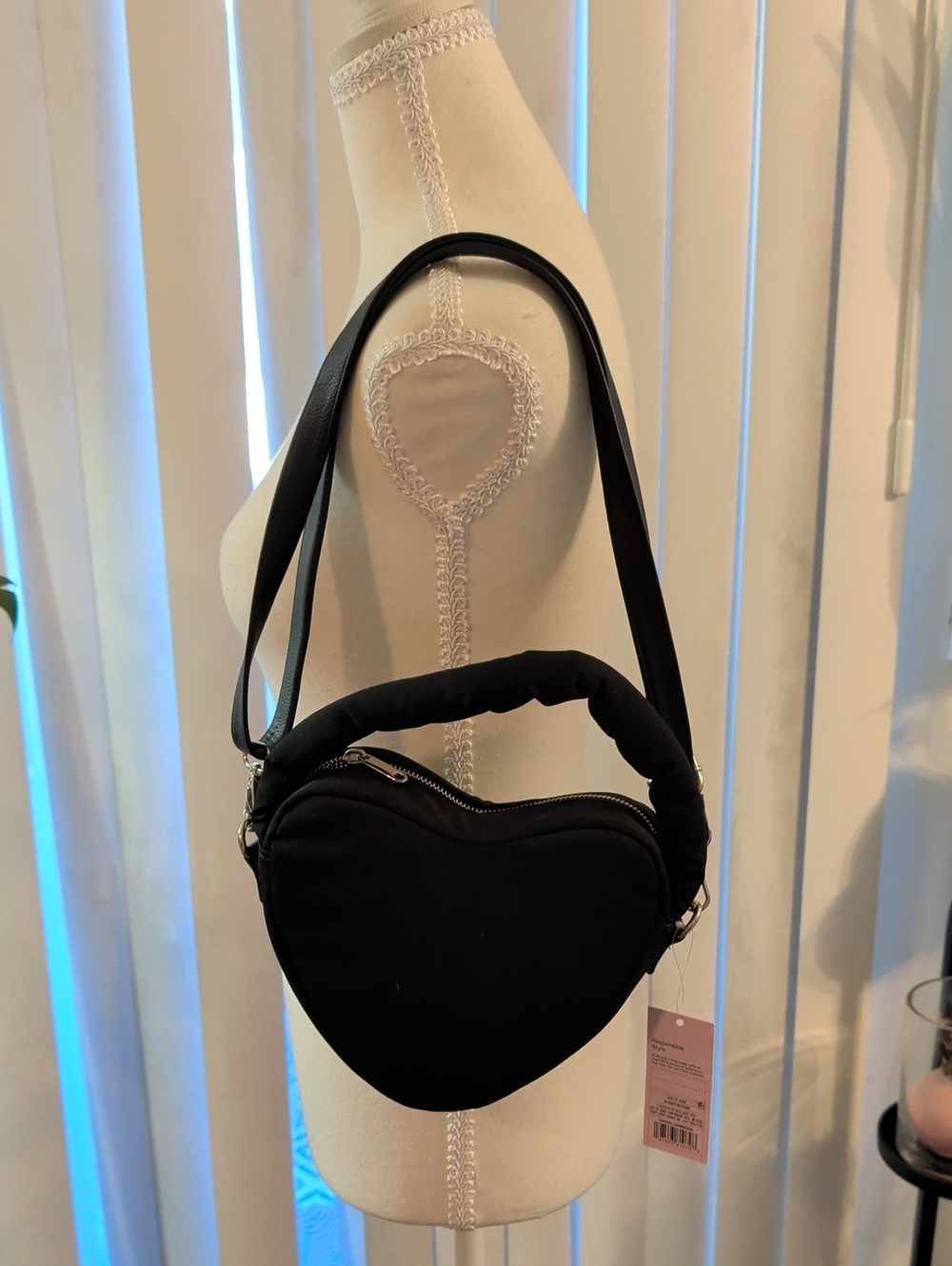 Wild Fable, Target Black Heart-Shaped Shoulder Bag